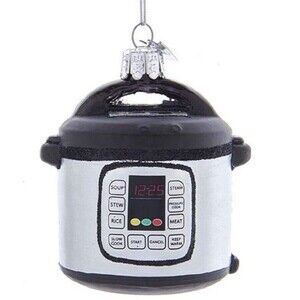 Kurt Adler Noble Gems Crock Pot Christmas Ornament 3 inch Gift Box